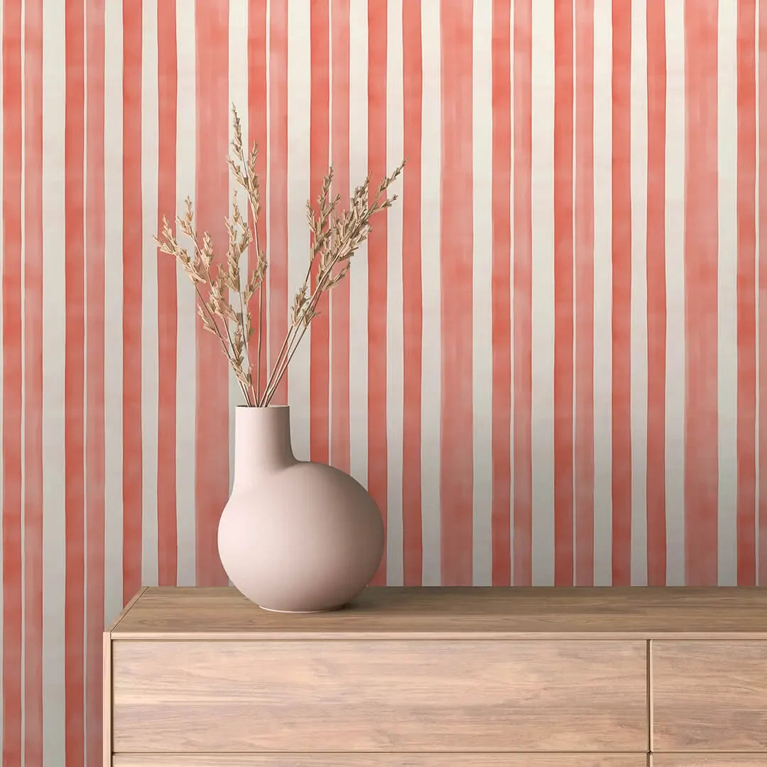 Summer Sorbet Stripe Wallpaper