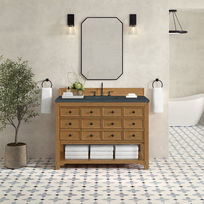 Malibu 48" Single Vanity, Amber Birch