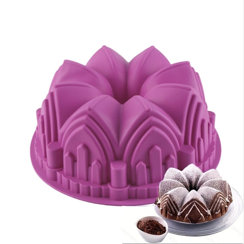 CastleThemed Silicone Cake Mold for DIY Baking