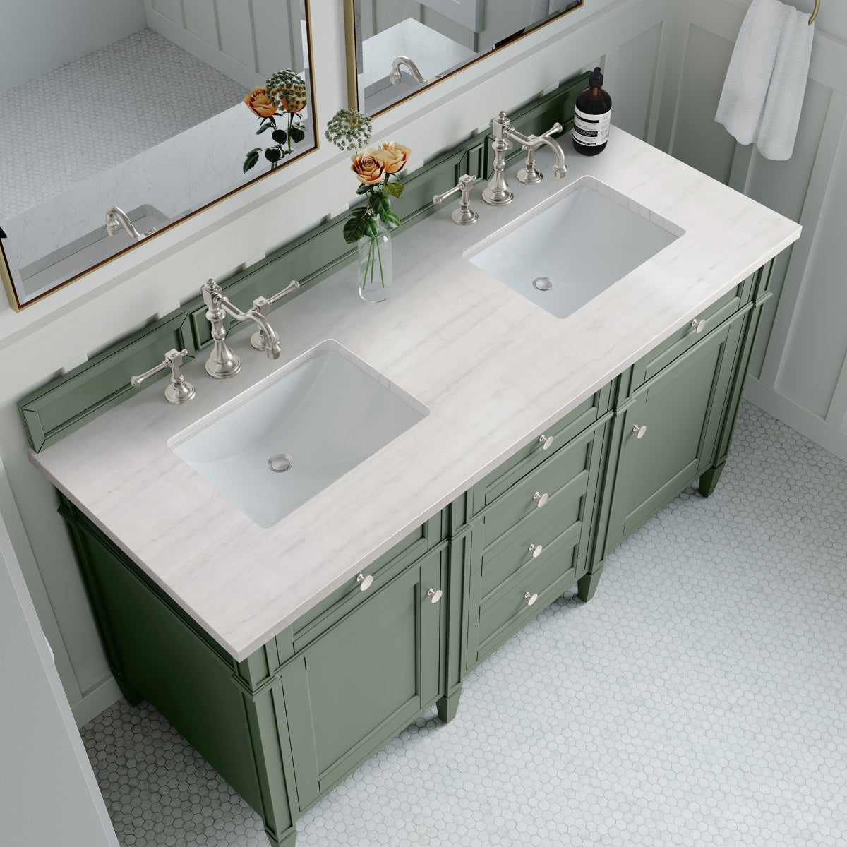 Brittany 60" Double Vanity Cabinet