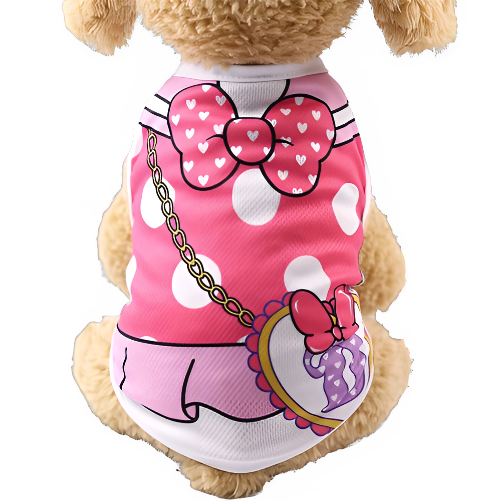 T-Shirt for Small Pet Supplies Cartoon Clothing Shirt Casual Puppy Dogs Soft Vests Summer Pet Dog Clothes