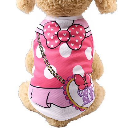 T-Shirt for Small Pet Supplies Cartoon Clothing Shirt Casual Puppy Dogs Soft Vests Summer Pet Dog Clothes