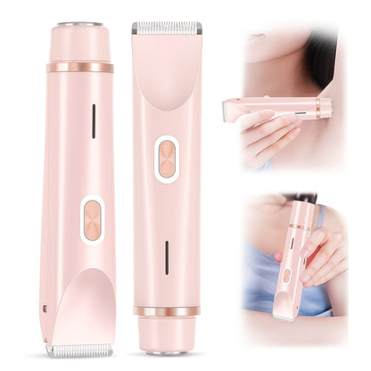 2-in-1 Bikini Line & Facial Trimmer for Women – Gentle, Precise Hair Removal