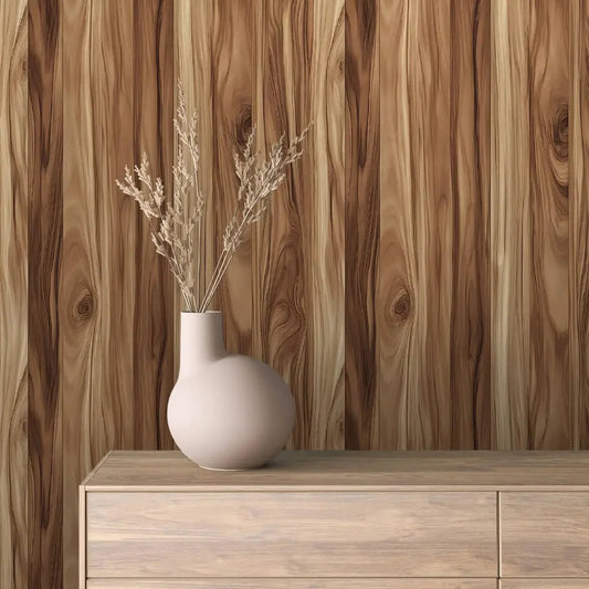 Golden Teak Vertical Planks
