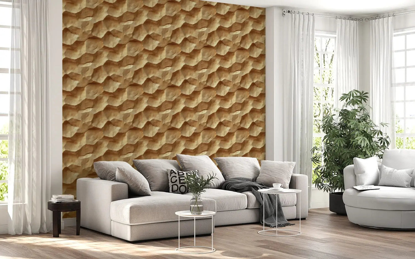 Sun-Kissed Sandstone Layers
