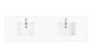 72" Single Radius Cut Top, 3 CM Silestone w/ Sink