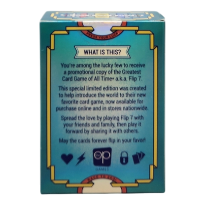 Filp 7 Card Game - Promotional Edition