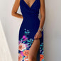 V-neck Slit Sling Dress - Summer Fashion Sexy Slim Suspender Dresses for Women