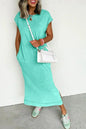 Carrot Mineral Wash Pocketed T-shirt Dress