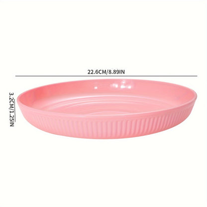 4Piece Striped Dinner Plates Set for Camping  More