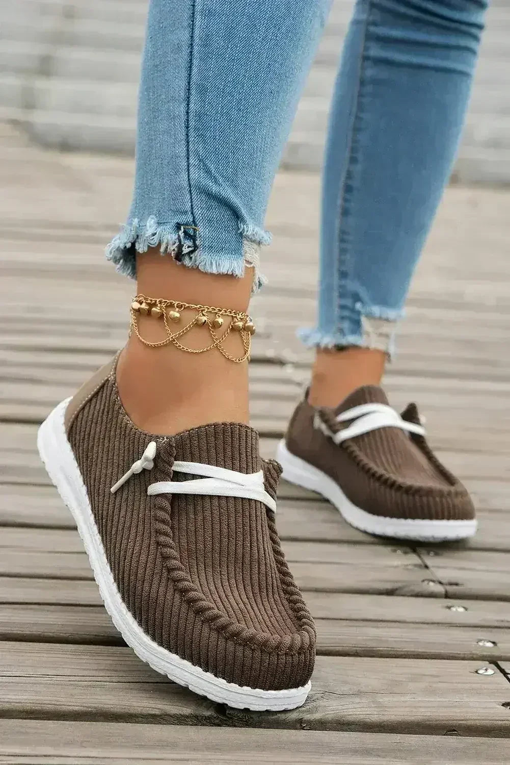 White Lace Up Casual Shoes