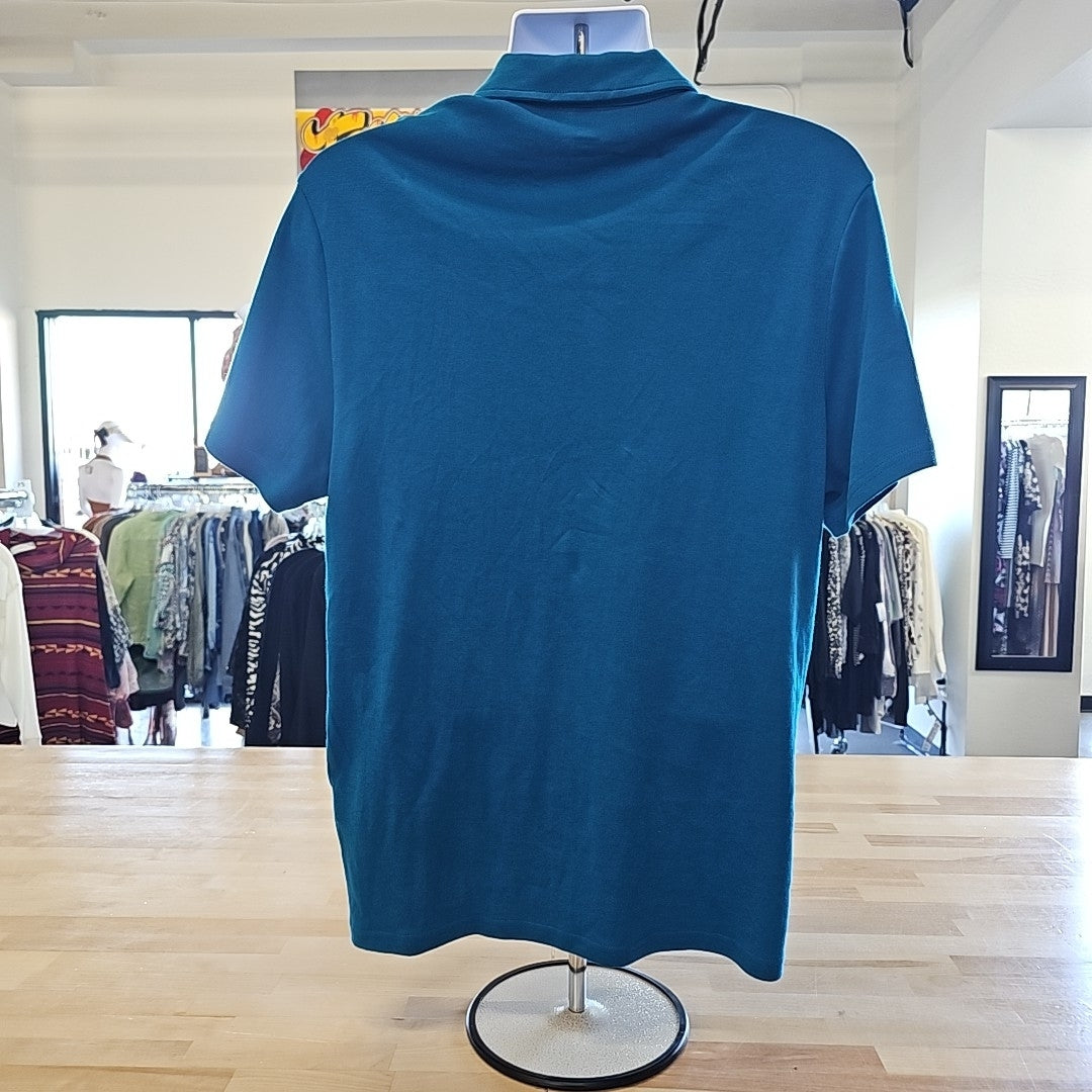 Male INC Men's Size M Teal MENS Polo