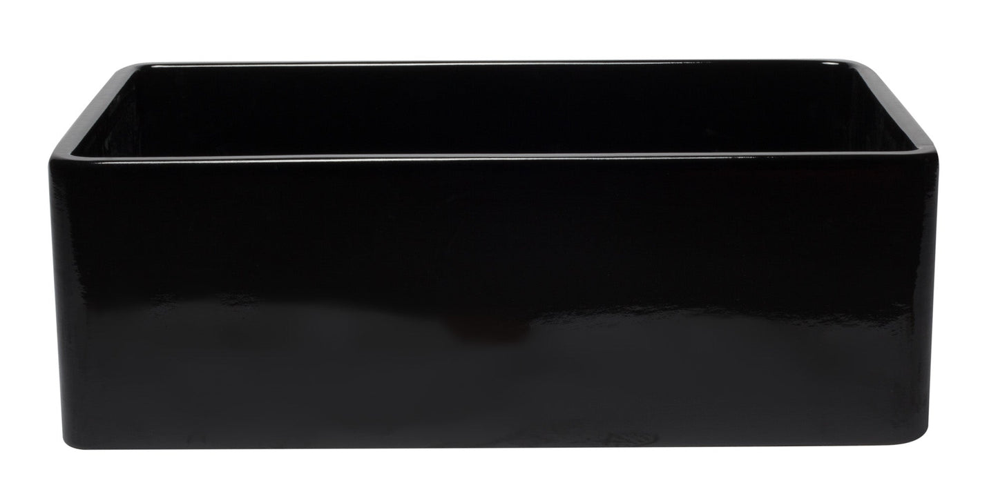 ALFI brand AB3020SB 30 inch Biscuit Reversible Single Fireclay Farmhouse Kitchen Sink