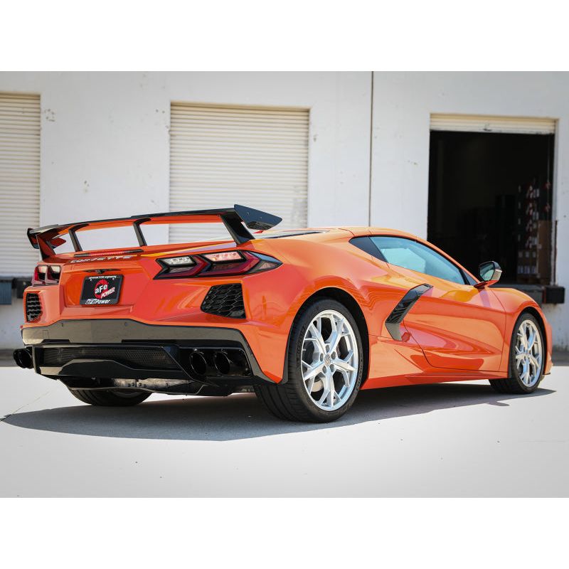 aFe MACH Force-Xp 3in to 2-1/2in 304SS Cat-Back 2020 Chevy Corvette (C8) 6.2L - Black Tip
