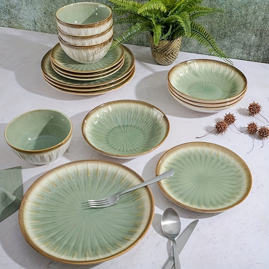 Elegant Nordic Ceramic Plates Premium Vintage Dinnerware Set