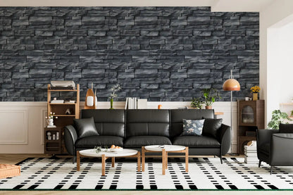 Charcoal Ledge Stone Wall