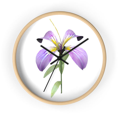 Purple Flower Wall clock