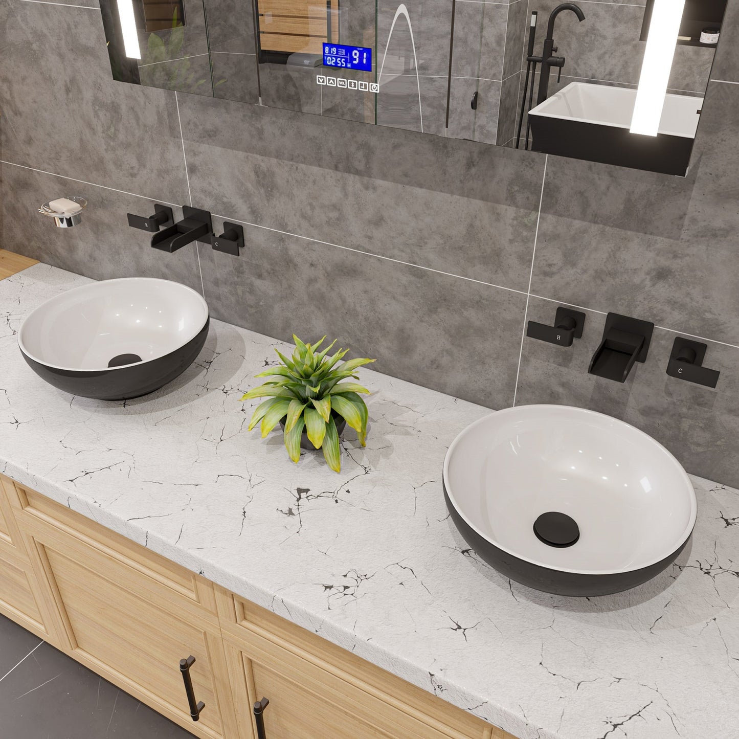 ALFI brand AB9056 Matte Pop Up Drain with Overflow