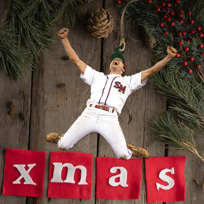 Custom Baseball Photo Ornament - Personalized Christmas Gift for Baseball Player - Baseball Lovers | Christmas Decor