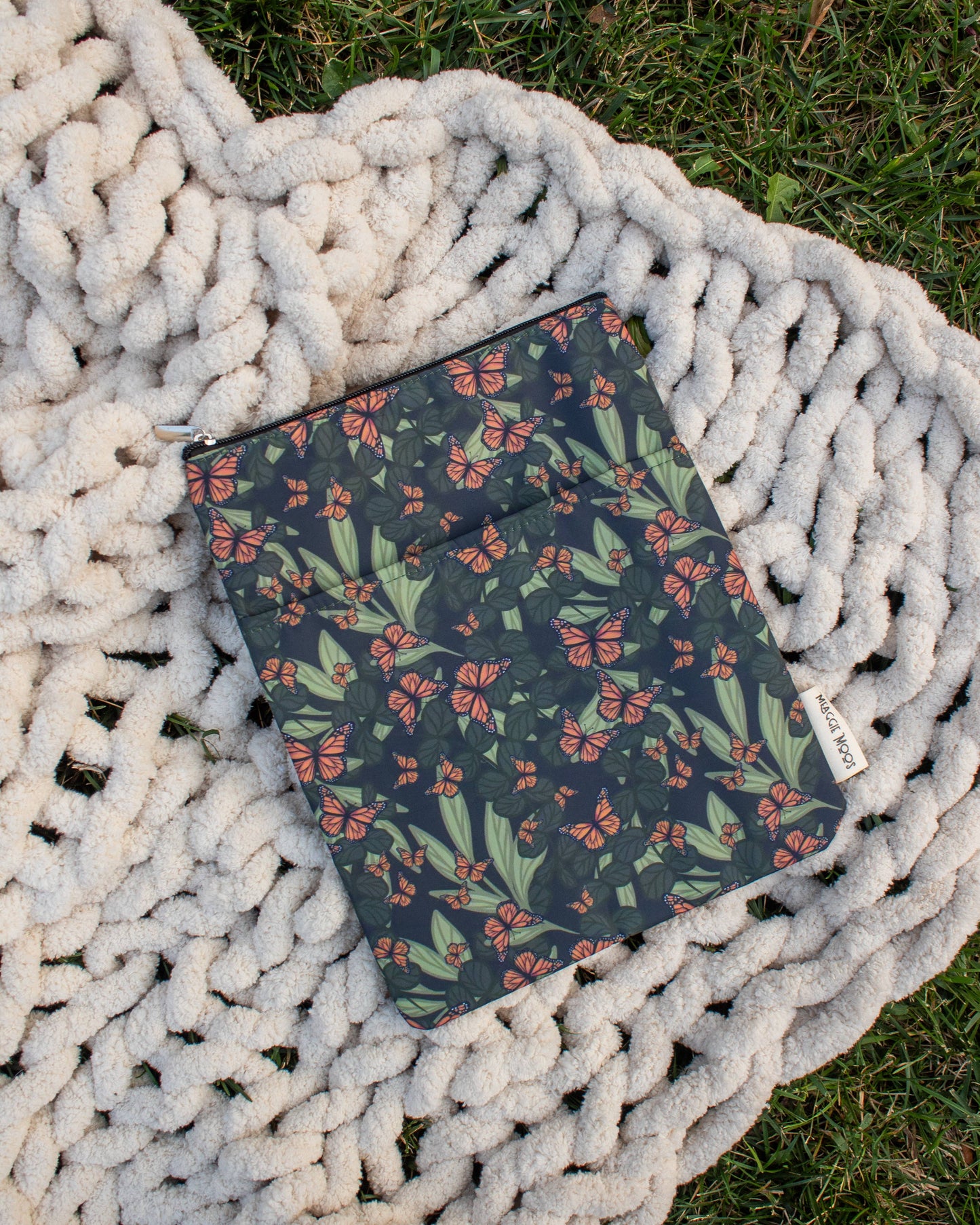Meaggie Moos - Book / Tablet Sleeve | Butterfly Garden