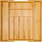 Bamboo Silverware Organizer - Expandable Kitchen Drawer and Cutlery | Silverware | Kitchen + Metal