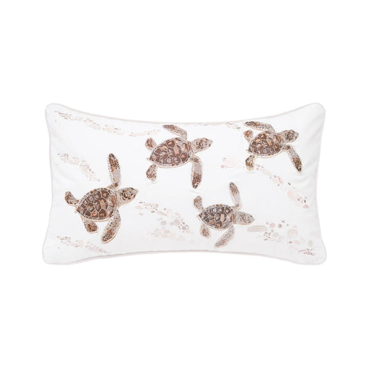 Baby Sea Turtle Indoor/Outdoor Throw Pillow