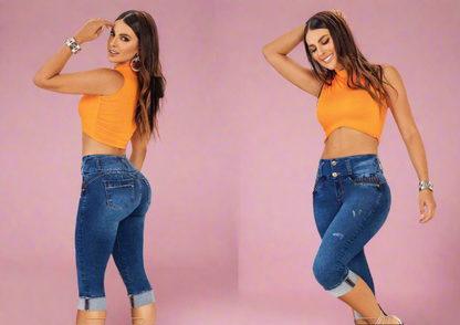 1086 100% Authentic Colombian Push Up Capri