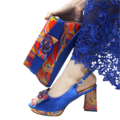 High-quality shoes and Bag Set in Yellow