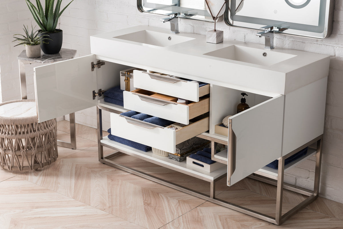 Columbia 59" Double Vanity Cabinet