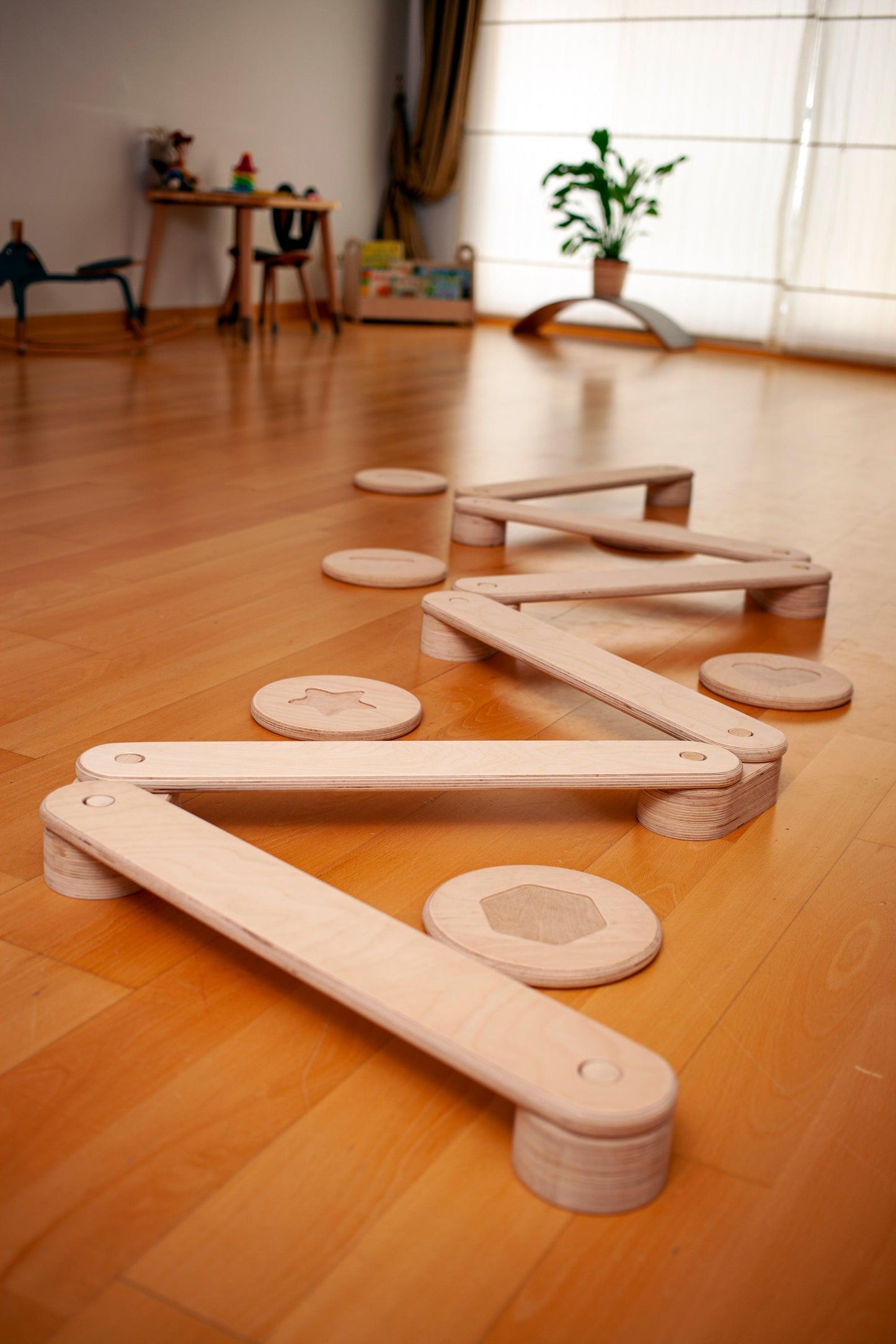 Montessori Balance Beam and Stepping Stones Set | Play | Kitchen + Metal