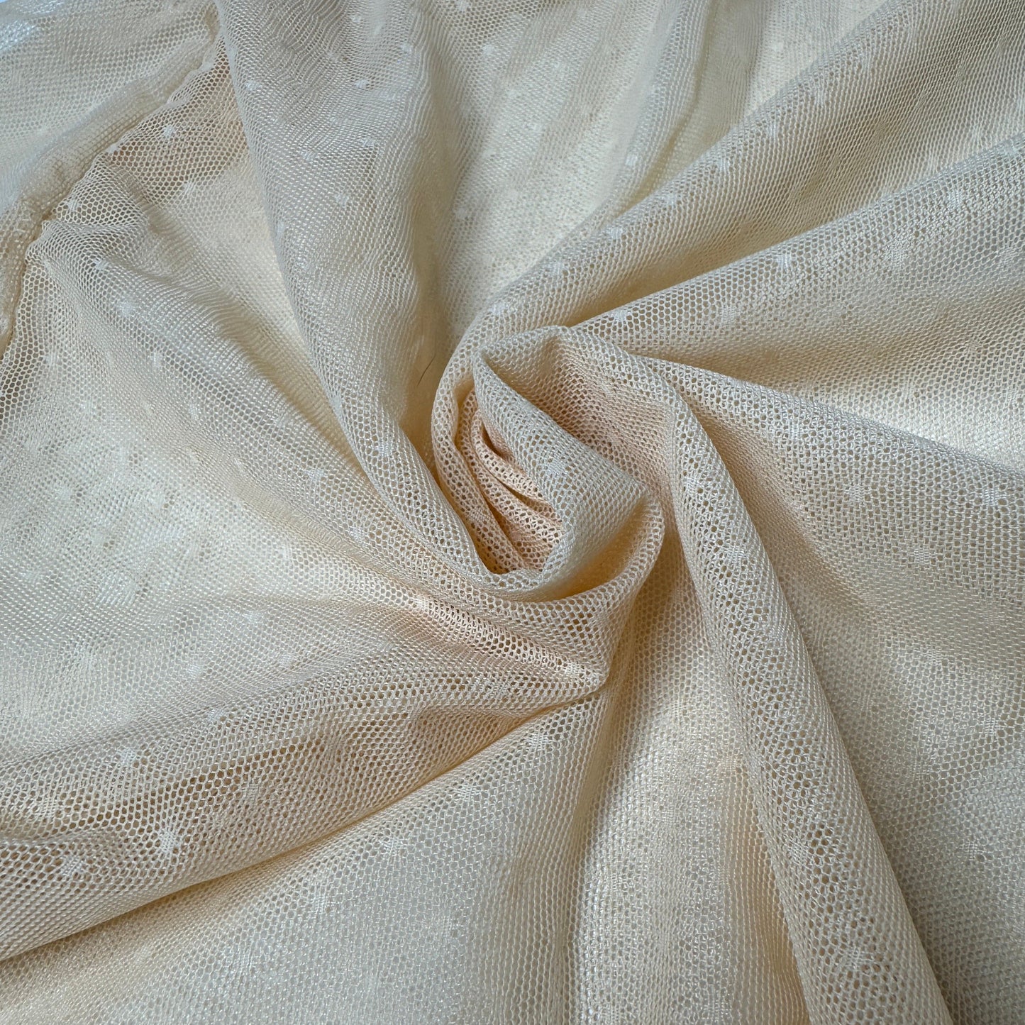 Sheer Neutral Mesh Kimono Cover Up