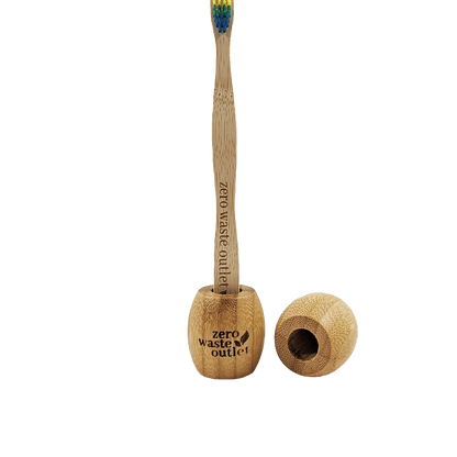 Bamboo Toothbrush Stand - single holder
