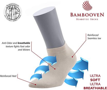 Women’s Bamboo Ankle Socks 6-Pack - 582
