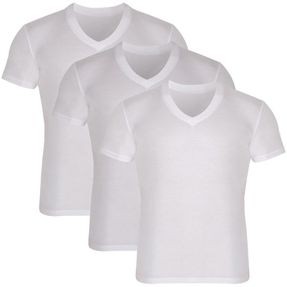 Men's Bamboo V-Neck Undershirt (3 Pack)