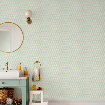 Rhombus Wallpaper | Kitchen + Metal