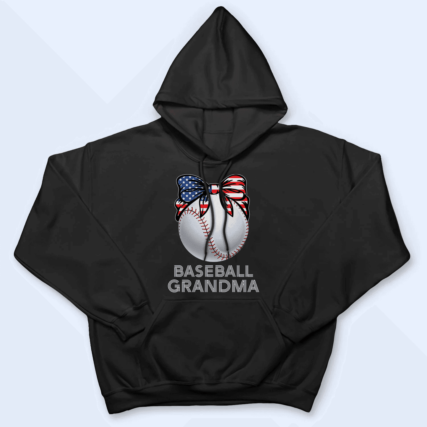 Baseball Grandma American - Personalized Custom T Shirt - Birthday, Loving, Funny Gift for Grandma/Nana/Mimi, Mom, Wife, Grandparent
