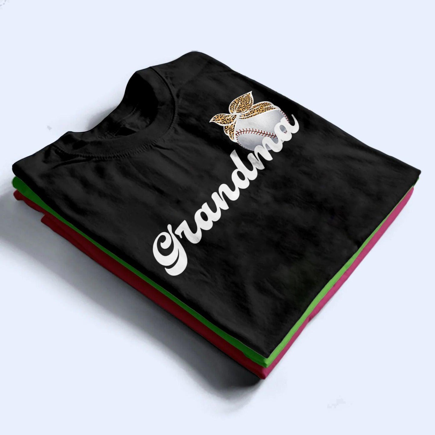 Baseball Grandma Headbow - Personalized Custom T Shirt - Birthday, Loving, Funny Gift for Grandma/Nana/Mimi, Mom, Wife, Grandparent