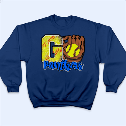Baseball/Softball GoGo School Spirits Design - Personalized Custom T Shirt - Birthday, Loving, Funny Gift for Teacher, Kindergarten, Preschool, Pre K, Paraprofessional
