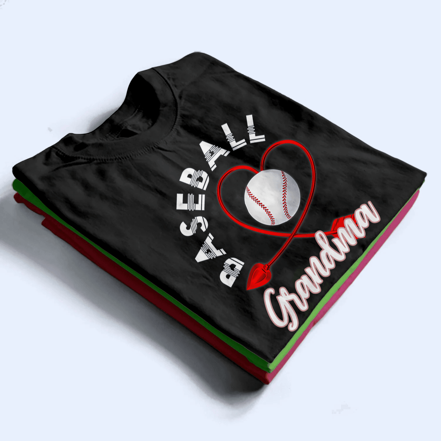 Baseball/Softball Grandma - Personalized Custom T Shirt - Birthday, Loving, Funny Gift for Grandma/Nana/Mimi, Mom, Wife, Grandparent