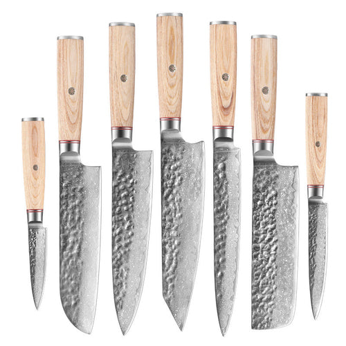 Damascus Steel Hand Kitchen Knife | Chef Knives | Kitchen + Metal