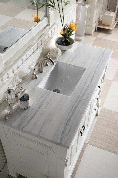 Brookfield 48" Single Vanity Cabinet, Bright White