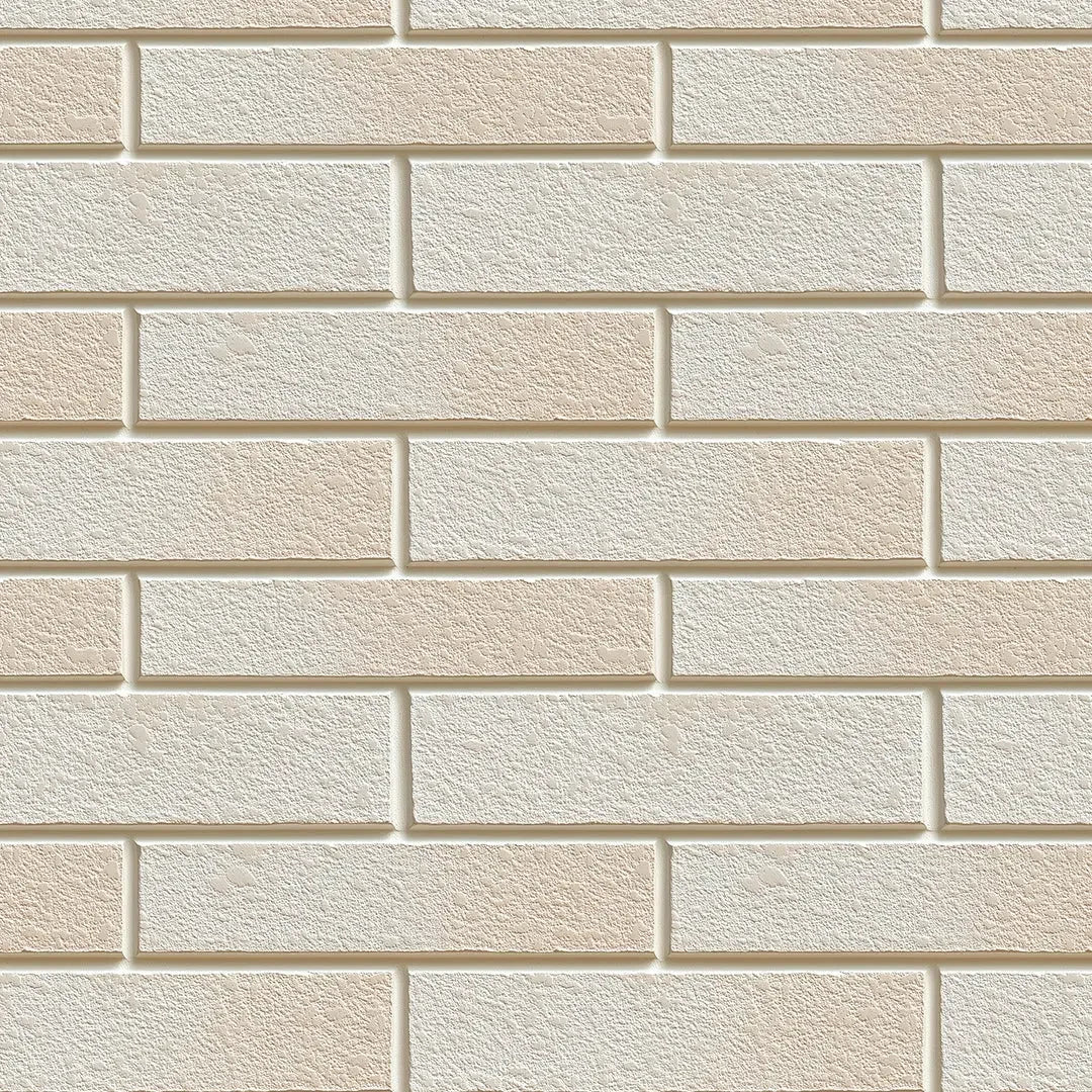 Stonewashed Ivory Brick Wallpaper