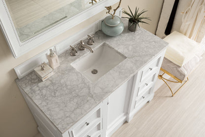 De Soto 48" Single Vanity Cabinet, Bright White