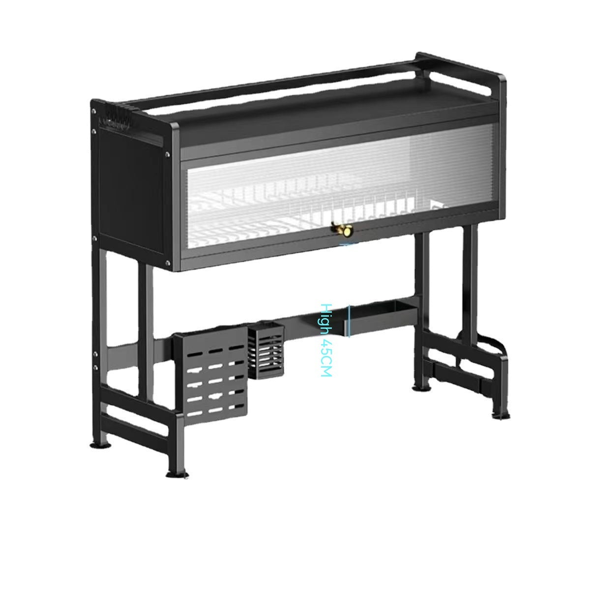 Kitchen Sink Storage Stand Surface Washed Bowl And Chopstick Rack | Kitchen + Metal