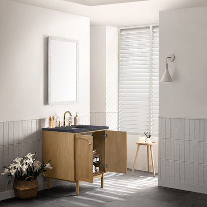 Laurent 30" Single Vanity Cabinet, Light Natural Oak
