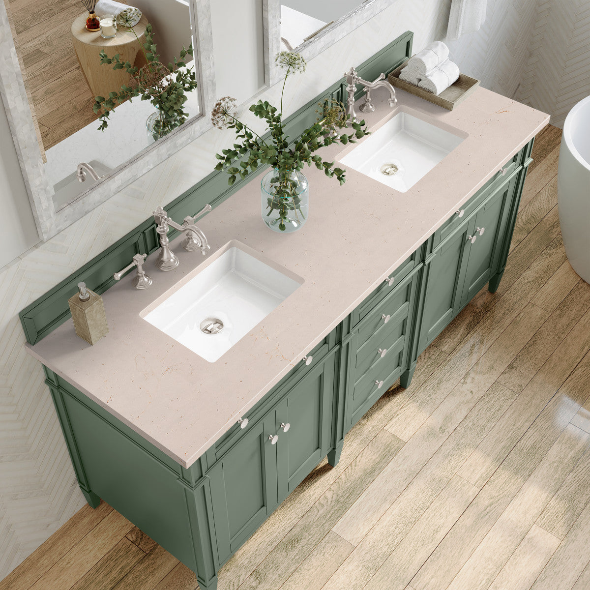 Brittany 72" Double Vanity Cabinet