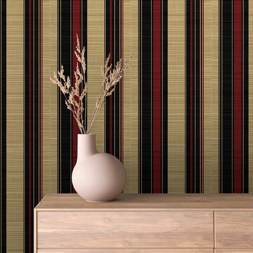 Regent's Woven Stripe Wallpaper