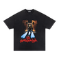 Spring summer new product the same drop-out bear print short-sleeved T-shirt man