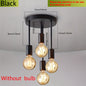 Modern Black 4Lamp Satellite Ceiling Pendant Light