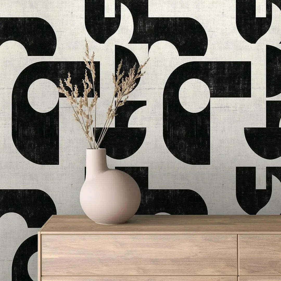 Urban Glyphs Abstract Wallpaper